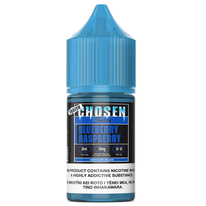 FROZEN CHOSEN E-LIQUID BLUEBERRY RASPBERRY NICK SALT 30ML