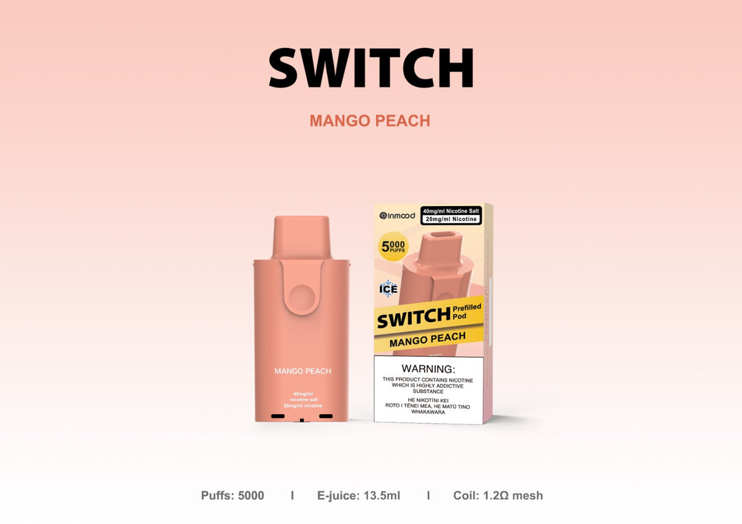 Inmood Switch 5000 Puffs Pre-filled Replacement Pod– 40mg/ml  Nic Salt