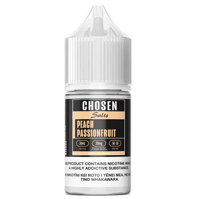 CHOSEN E-LIQUID  PEACH PASSIONFRUIT NICK SALT 30ML