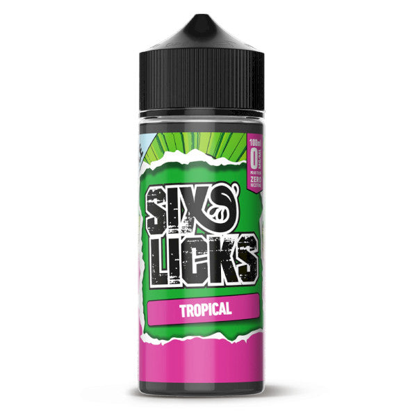 SIX LICKS E-LIQUID FREEBASE 3MG/6MG/100ML