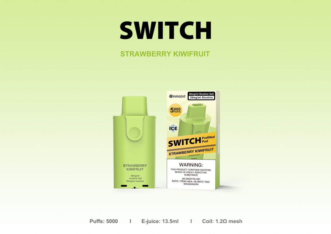 Inmood Switch 5000 Puffs Pre-filled Replacement Pod– 40mg/ml  Nic Salt