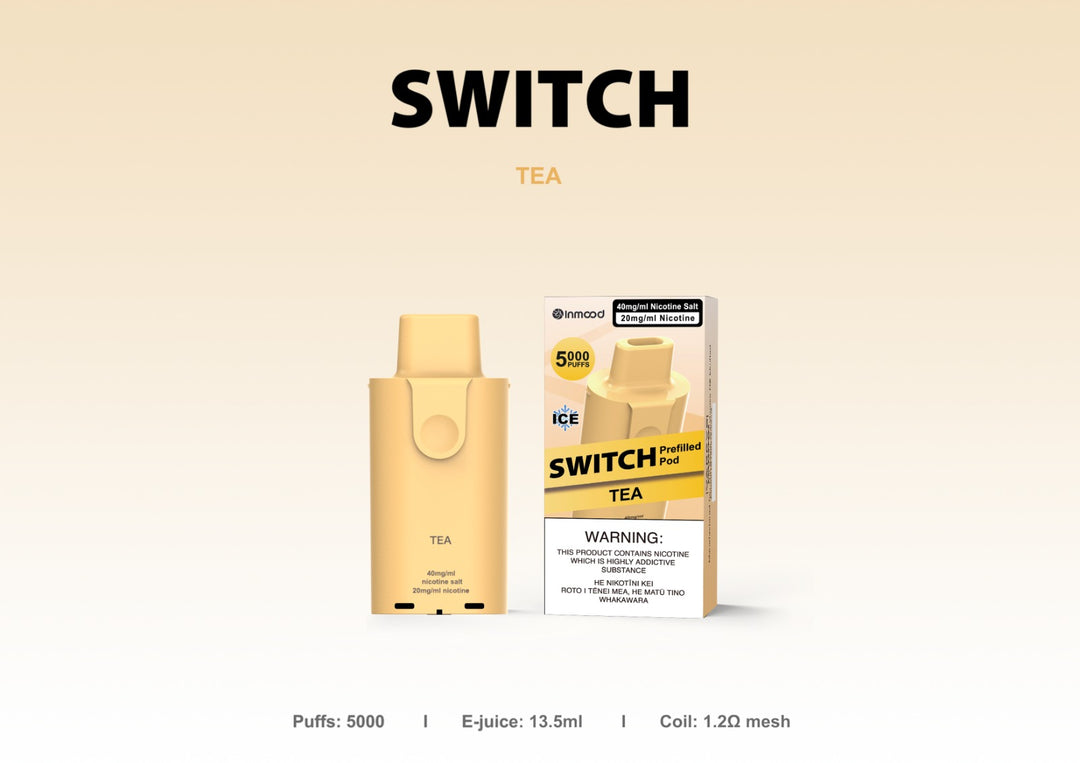 Inmood Switch 5000 Puffs Pre-filled Replacement Pod– 40mg/ml  Nic Salt