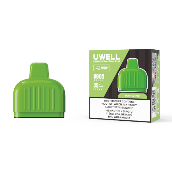 UWELL DN8000 Pre-Filled Pod – 8000 Puffs | 16ml Capacity | Customizable Airflow