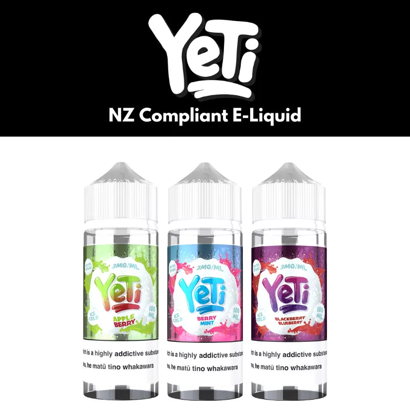 YETI E-LIQUID FREEBASE 3MG/6MG/100ML